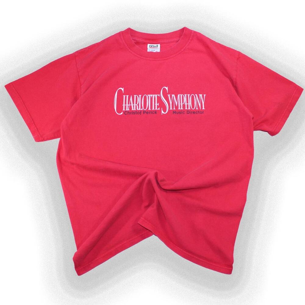 Red Vintage 90's Charlotteβ Symphony Graphic Tee